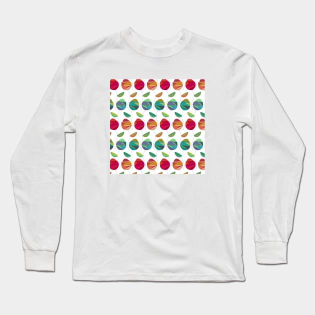 Tulip Floral Pattern Long Sleeve T-Shirt by FloralPatterns